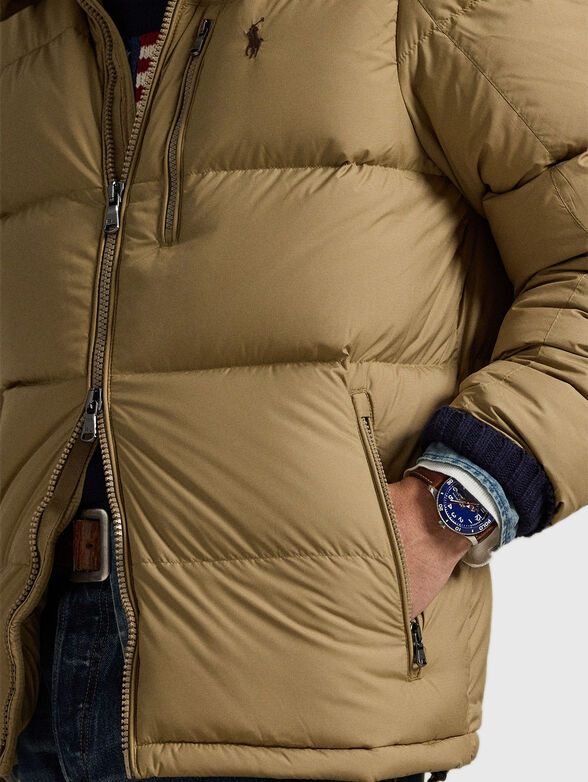 Padded jacket in beige  - 6