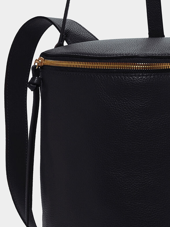 Black leather backpack - 6