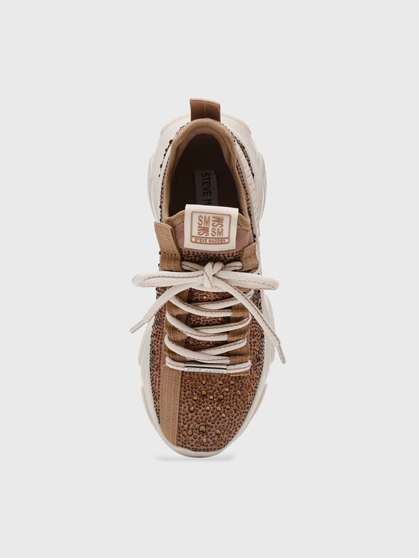 MAXIMA-R black sports shoes with rhinestones - 6