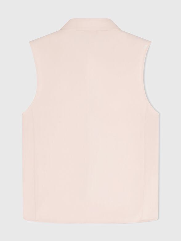 Sleeveless shirt with a hidden fastening - 3