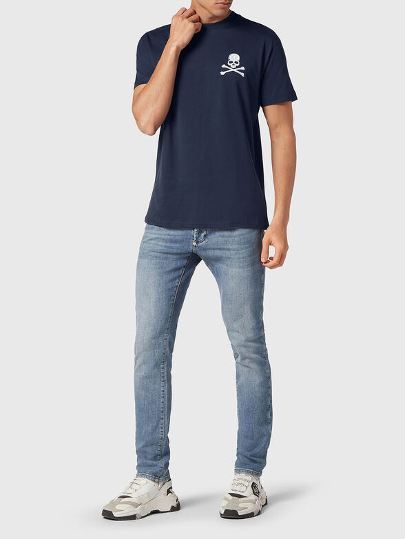 Logo print T-shirt in beige - 2