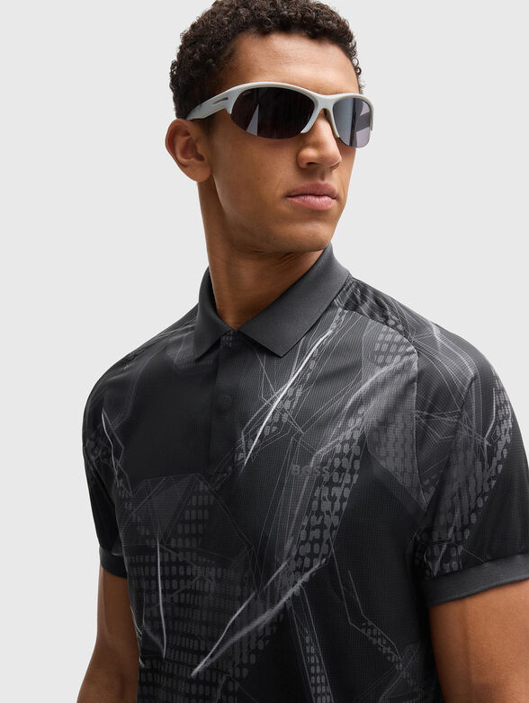 Polo shirt with graphic print - 4