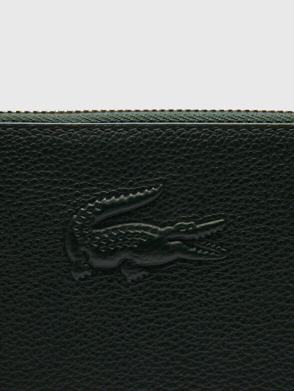 Black wallet with embossed logo detail - 3