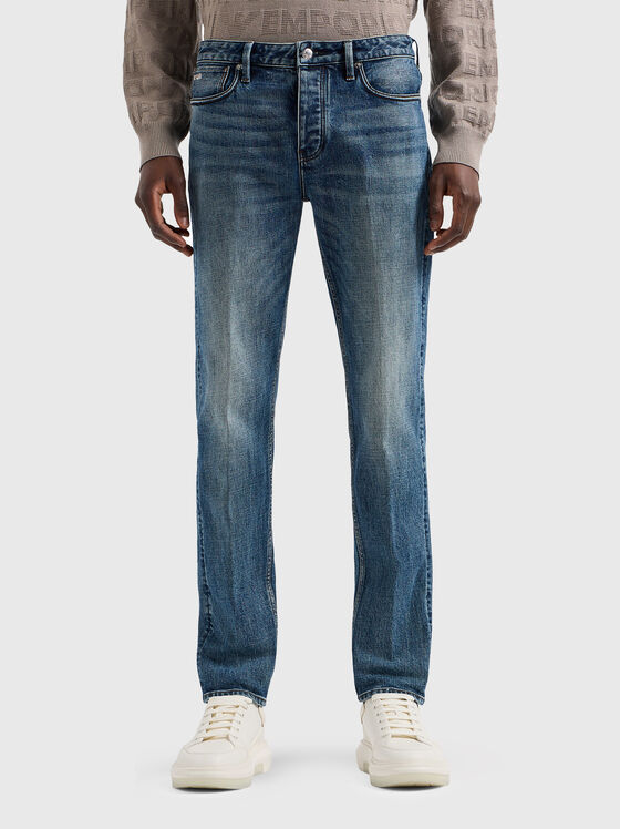 Blue jeans with crease  - 1