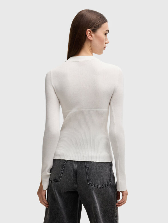 Sweater in viscose with logo - 3