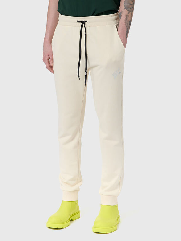 Sweatpants in ecru  - 0