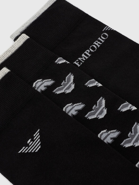Set of three pairs of cotton socks - 2