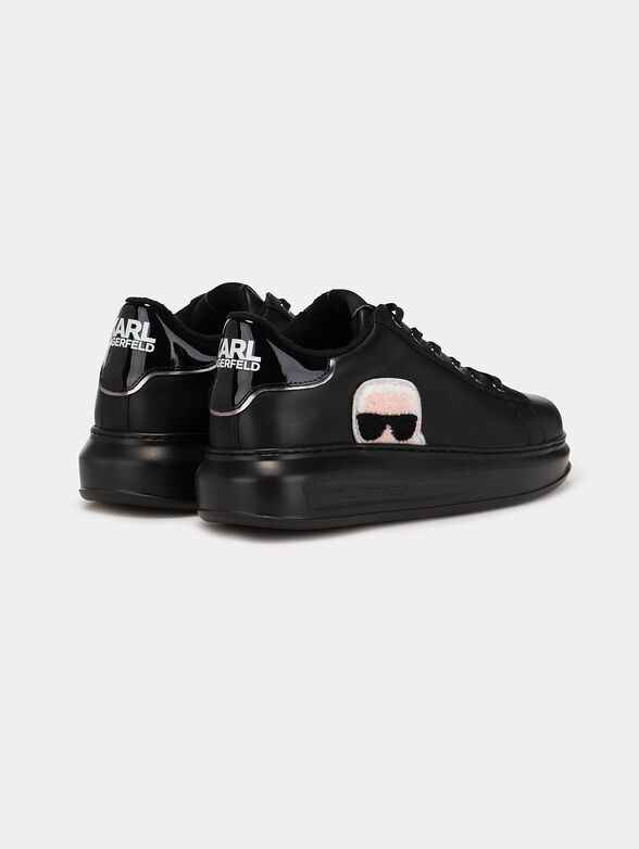 KAPRI IKONIC black sneakers with applied detail - 3
