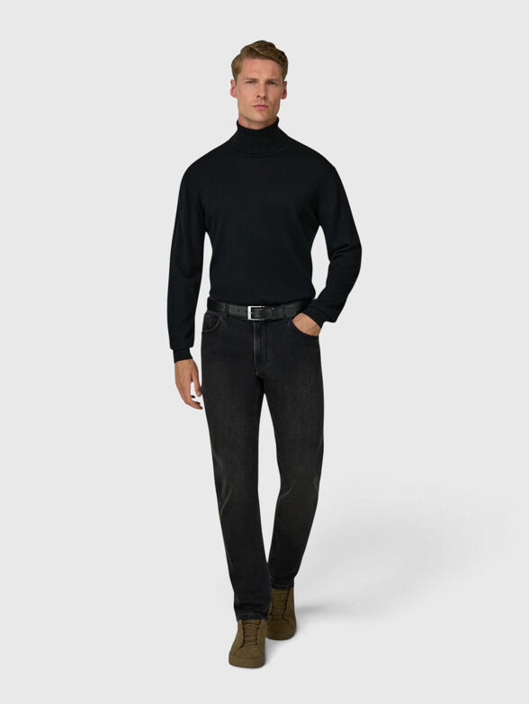 Turtleneck black blouse - 3