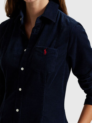 Cotton corduroy shirtdress - 5