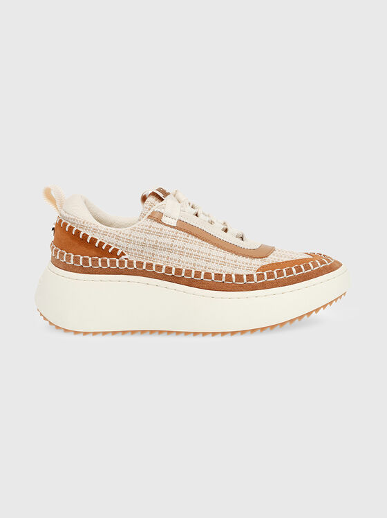 DOUBLETAKE sneaker in beige on platform - 1