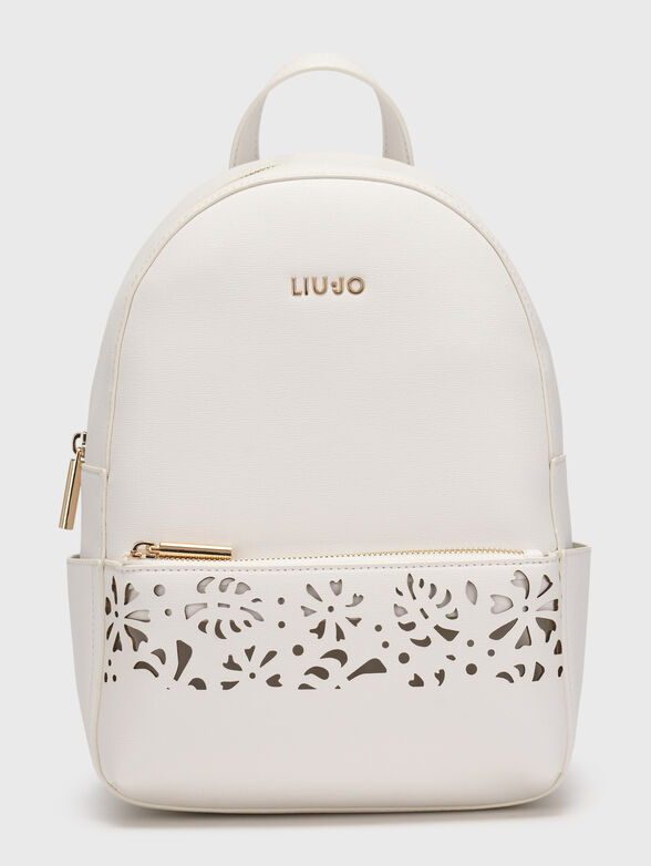 Black backpack with laser perforations - 1