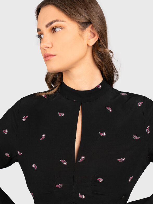 PACHI viscose dress with paisley details - 5