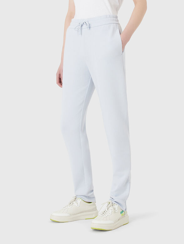 Cotton blend sports trousers - 1