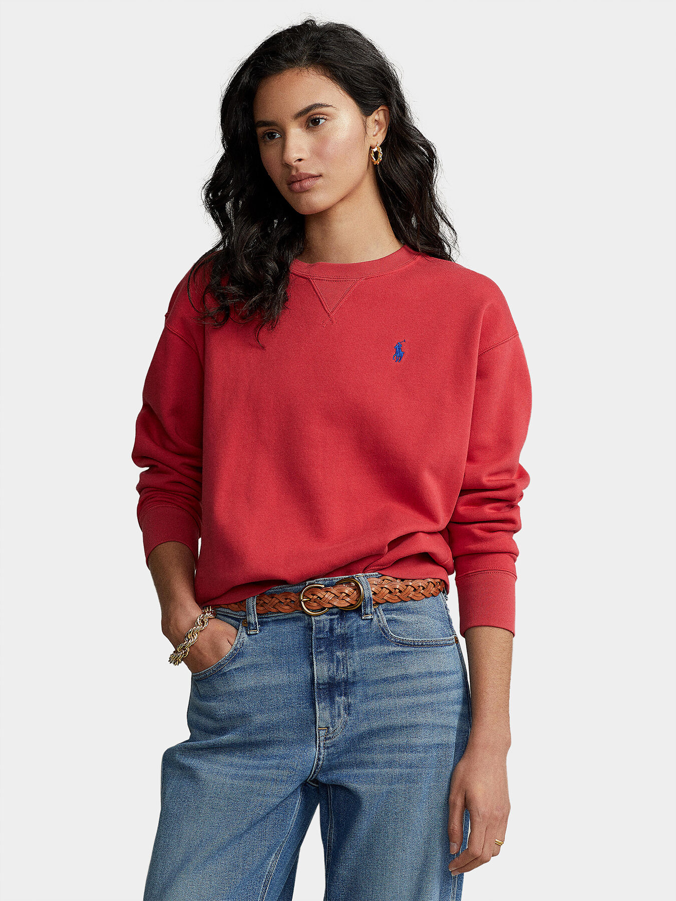 Ralph lauren red sweatshirt clearance