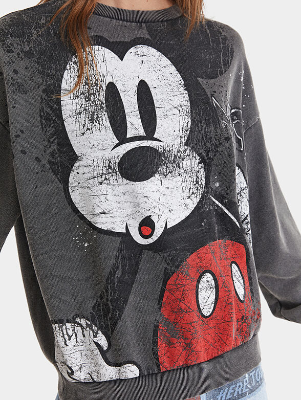 Sweatshirt with Mickey Mouse print - 5