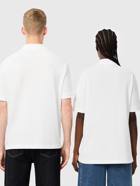 Unisex polo shirt in black - 3