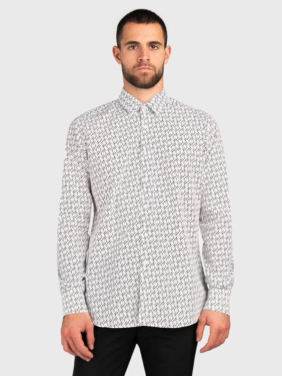 Shirt with monogram print  - 1