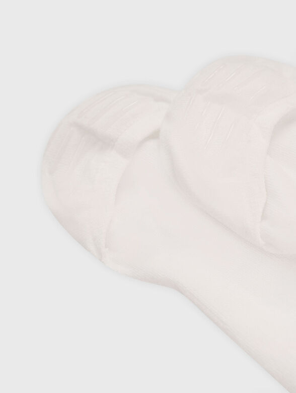 Set of three pairs of cotton socks in black - 4