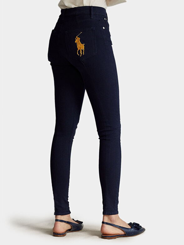 Skinny jeans with embroidered Pony logo - 2