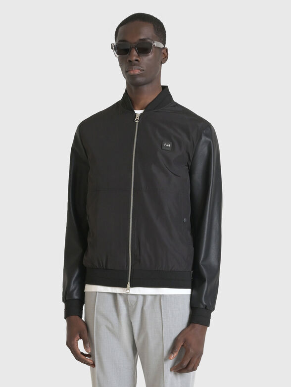 Bomber jacket with logo detail - 1