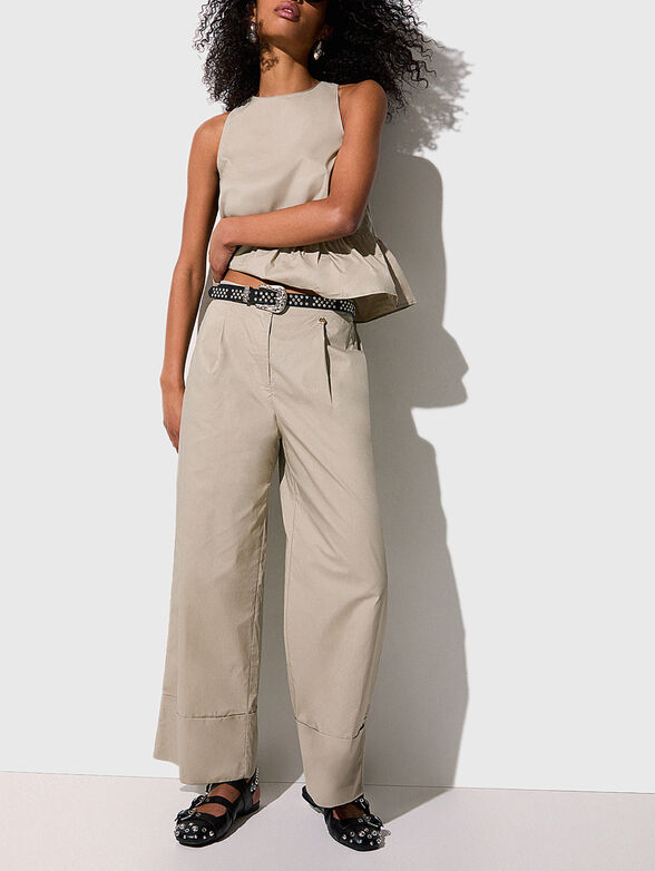 Wide leg pants - 4