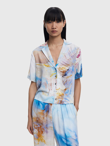 Straight pants with print - 3