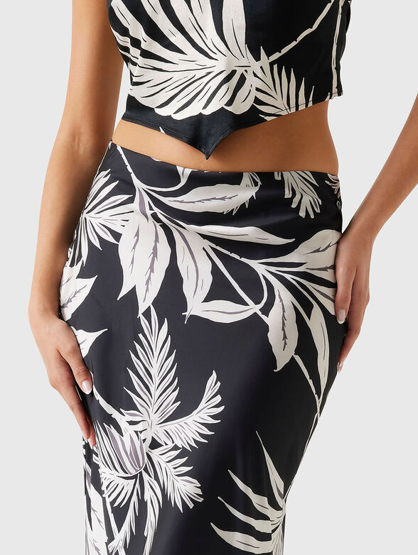 SIBILLA midi skirt with animal print - 3