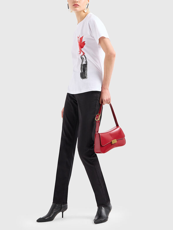 T-shirt with logo print in black - 2