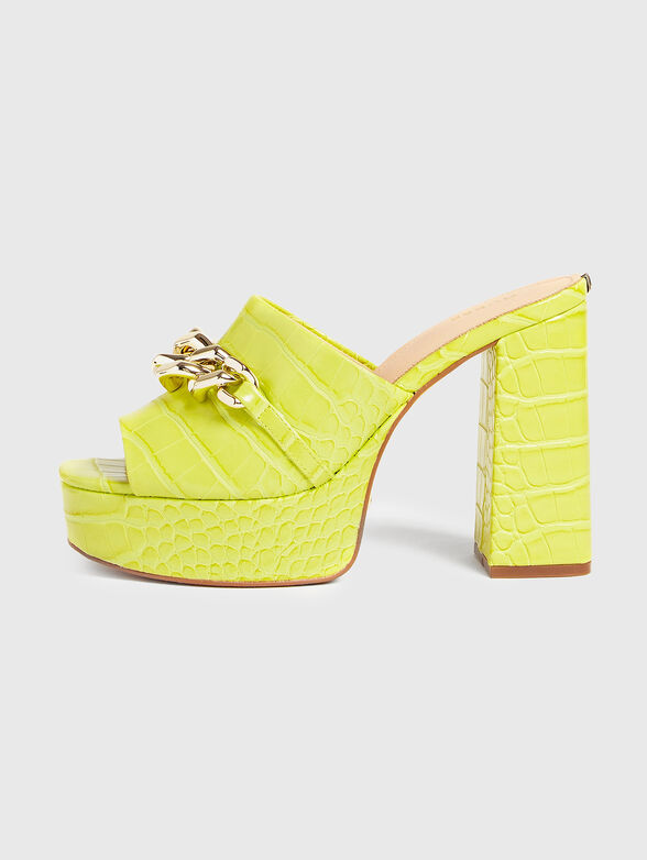 XANTHE heeled sandals with metal accent - 1