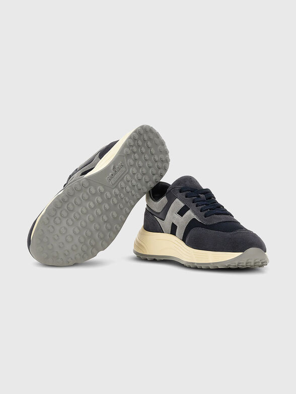 Sneakers with mesh details and suede - 4