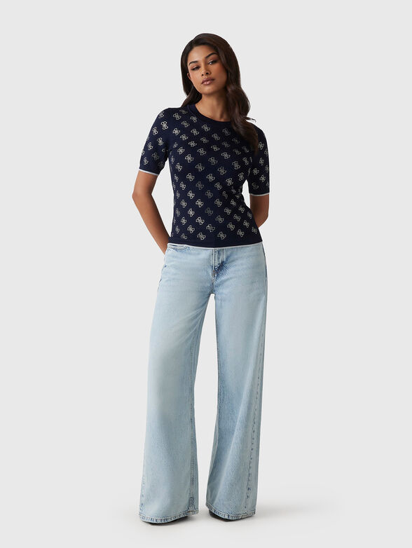 ROSIE blouse with perforations and logo  - 4