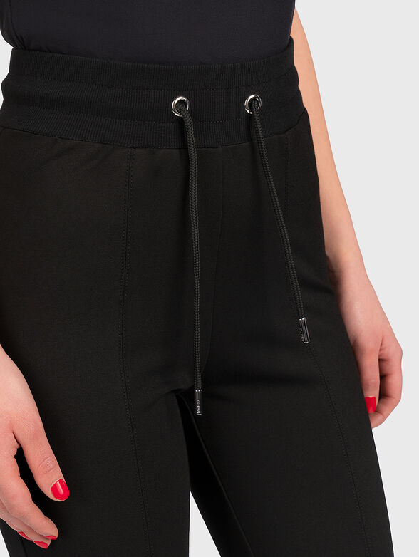 STELA black trousers with front slits - 3