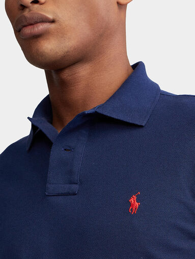 Long sleeve Polo shirt with contrast logo - 4