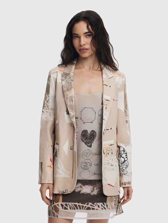 MR. CHRISTIAN LACROIX print jacket - 0