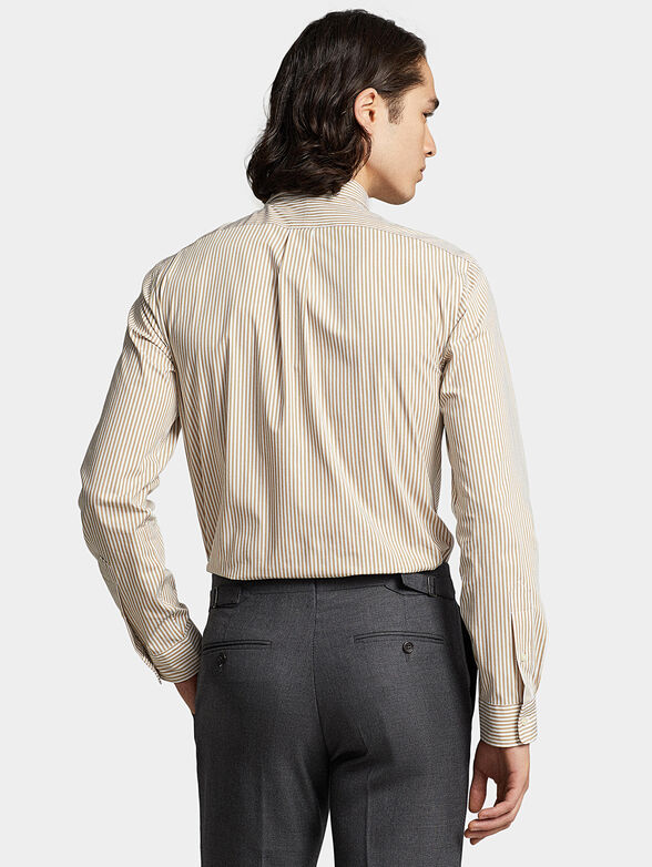 Beige shirt with logo detail - 3
