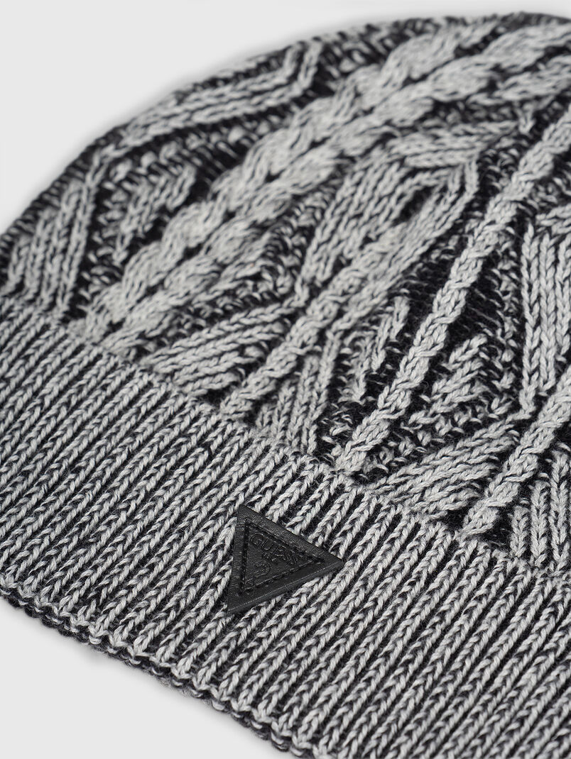 Knitted wool blend hat - 3