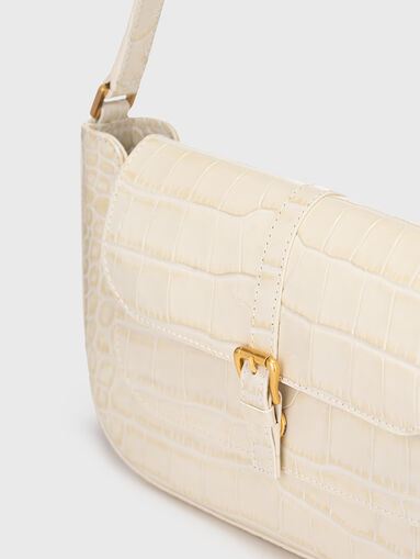 MIRANDA croco embossed shoulder bag - 4