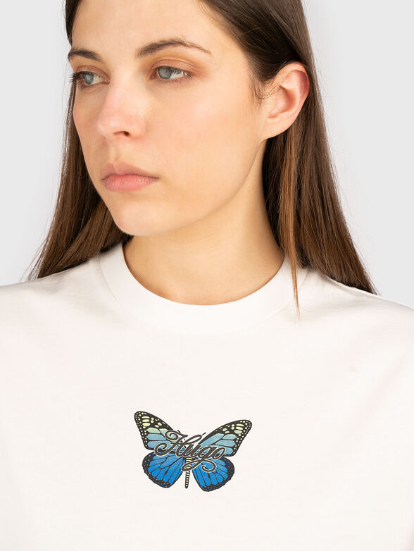 Cotton T-shirt with accent logo - 4