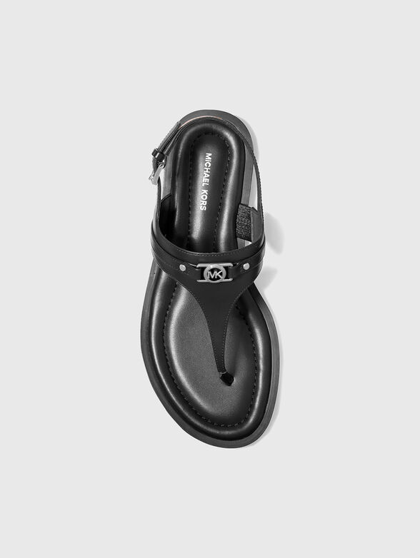 MANY Black leather sandals - 3