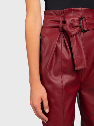 Faux leather pant - 3