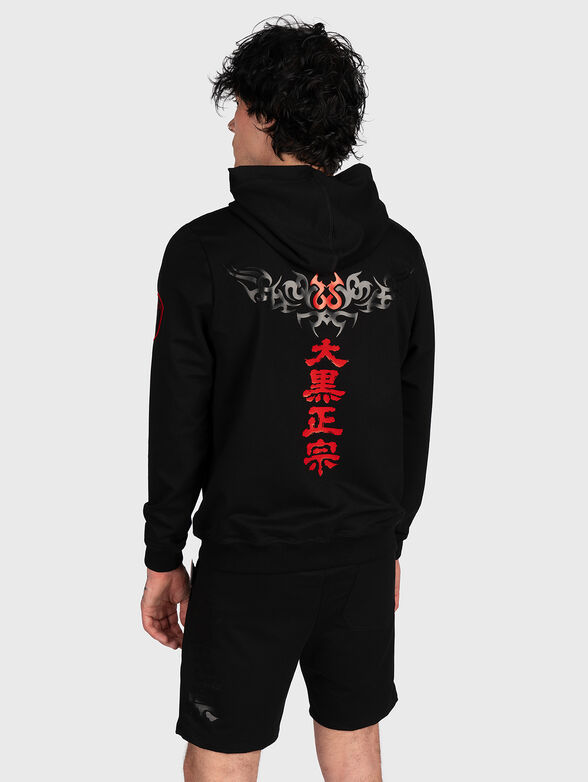 GMH 013 black sweatshirt with contrast print - 2