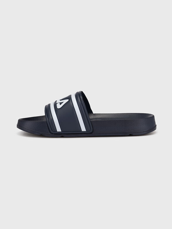 MORRO BAY Black slippers with logo - 4