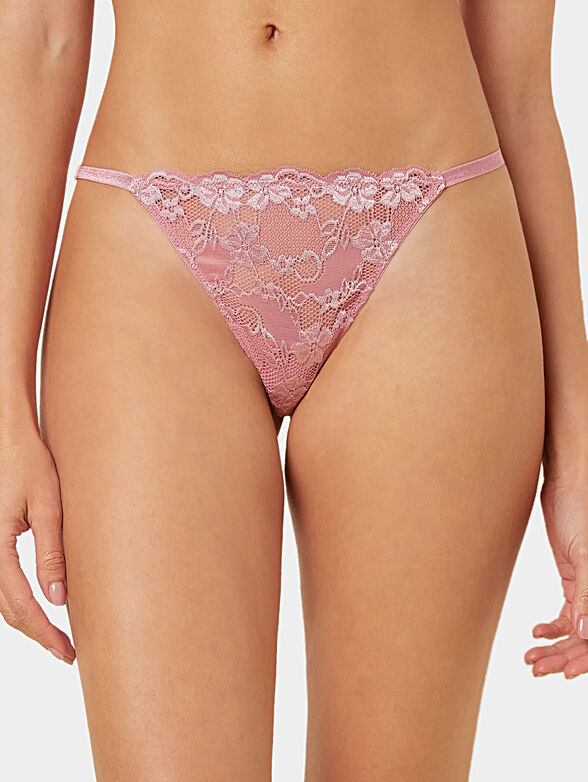 PRIMULA COLOR low waist pink G-string - 1