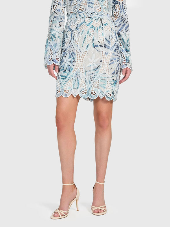 ANASTASIA embroidered mini skirt - 0