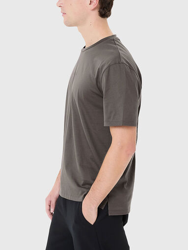 Cotton T-shirt with oval neckline - 4