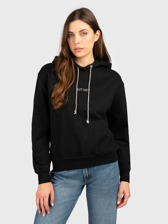 SHINY CORD sweatshirt with logo - 1