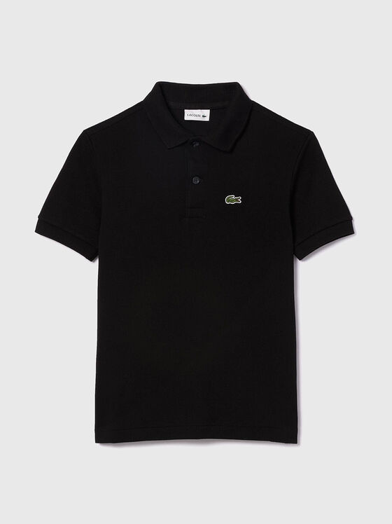 Cotton polo shirt with logo  - 1