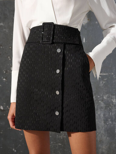 HUNS PICK ARCHIVE black mini skirt - 4