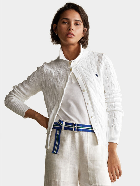 White cardigan - 1